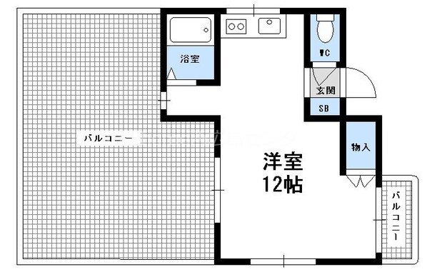 観音町駅 徒歩10分 4階の物件間取画像